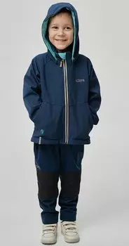 Куртка детская NORPPA MANA KID'S SOFTSHELL JKT, морской бриз, 100109 (Рост: 140)