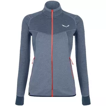 Куртка флисовая Salewa Puez Melange 2 Pl W Fz Navy Blazer Melange/6080, 2022, серый, 00-0000027387_3966