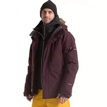 Куртка мужская Didriksons YED USX JKT, бургундия, 500320