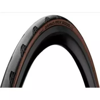 Велопокрышка Continental Grand Prix 5000, 700 x 25C, складная, BlackChili, Vectran™Breaker, черно-прозрачный, 101895