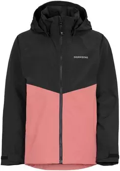 Куртка подростоковая DIDRIKSONS TERA GS JKT 128 черный с розовым, 504441 (140)