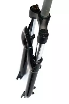 Вилка велосипедная EASING 26"* 1.1\8" ход 80мм, пружина, предварительное сжатие, стальная, черная, ES 245 AMS 26"
