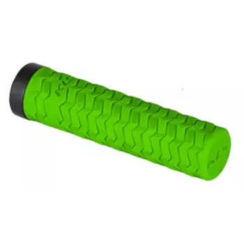 Грипсы велосипедные KELLY'S POISON SINGLE LockON, 135 мм, 2 грипстопа, Kraton, зеленый, ZKE21171