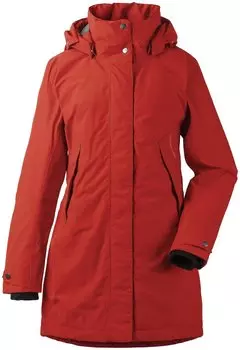 Куртка женская Didriksons SARA WNS PARKA, красный уголь, 502784