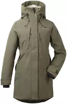 Куртка женская Didriksons SILJE WNS PARKA, темный зеленый, 502711