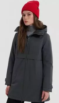 Куртка женская NORPPA NEVA WNS PARKA 2, 614 серый гравий, 100402 (Размер: 32)