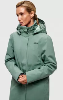 Куртка женская NORPPA PINEGA WNS PARKA LONG, 833 зеленый шалфей, 100331 (Размер: 46)