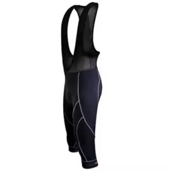 Велошорты/бриджи FUNKIER Milatzzo Men Active Knee Bib Tights 3/4, с лямками, c памперсом B14, черные, S-974-B14