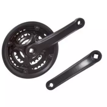 Система шатунов M-Wave, 7-8 скоростей, сталь, 24/34/42 Т, защита, 170 мм, черная, 5-351253