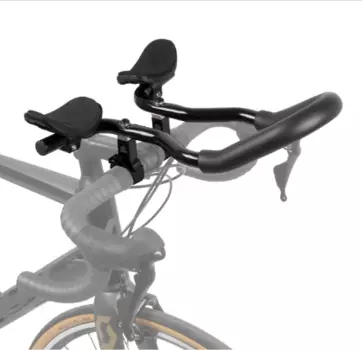 Лежак на велосипедный руль VENTURA TRI BAR, алюминий, 22.2- 25,4, черный, 5-403699
