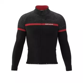 Веломайка длинный рукав Biemme PUNTA VELENO AC07, черно-красный 2020 (Размер: S)