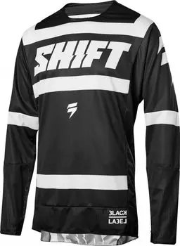 Велоджерси Shift Black Strike Jersey, черно-белый 2018