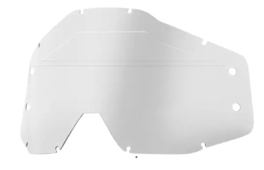 Линза подростковая 100% Accuri Forecast Youth Lens Sonic Bumps w/mud Visor Clear, 51221-510-02