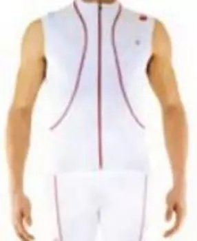 Майка без рукавов Biemme Pure Windprotection, белый/красный, 2018, А32С1032М (Размер: S)