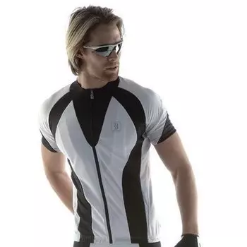 Майка Biemme Aktivitude'16, мужская, с коротким рукавом, черный/белый/голубой, 170.00.M1024