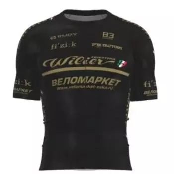 Майка Biemme TEAM черный/золотой, мужская, 2024, AB12B1402M