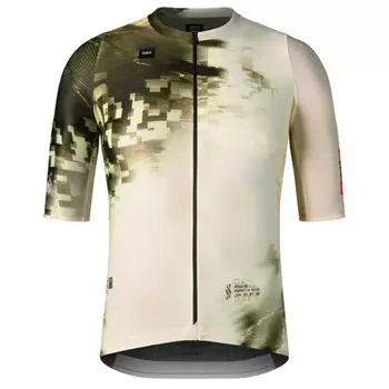 Майка GOBIK ATTITUDE 2.0 MEN IRIE, короткий рукав, слоновая кость/темно-зеленый, 10-01-058-013 (Размер: M, Цвет: слоновая кость/темно-зеленый)