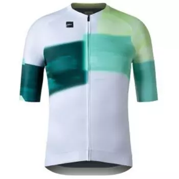 Майка GOBIK CX PRO 3.0 UNISEX YUCCA, короткий рукав, белый/бирюзовый, 10-01-087-005