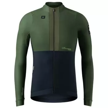 Майка GOBIK HYDER BLEND MEN FAIRWAY, длинный рукав, темно-зеленый/синий, 10-01-082-008 (Размер: M, Цвет: Темно-зеленый/синий)