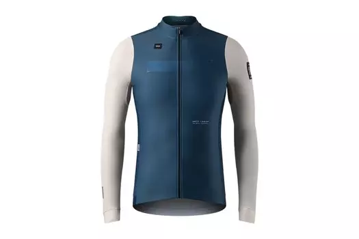 Майка GOBIK SUPERHYDER MEN HOLLOW, длинный рукав, темно-синий/серый, 10-01-084-003 (Размер: L, Цвет: Темно-синий/серый)