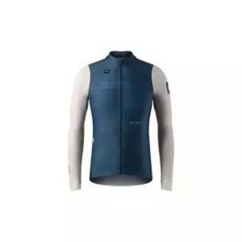 Майка GOBIK SUPERHYDER MEN HOLLOW, длинный рукав, темно-синий/серый, 10-01-084-003