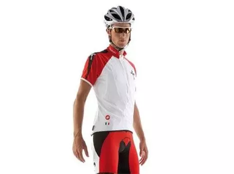 Майка кор.рукав Wilier STREPITOSO бел.крас.чер. S