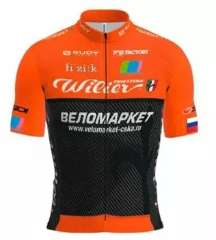 Майка короткий рукав Biemme Velomarket Team мод. Ranka оранжевый, AB12B1082M (Размер: M)