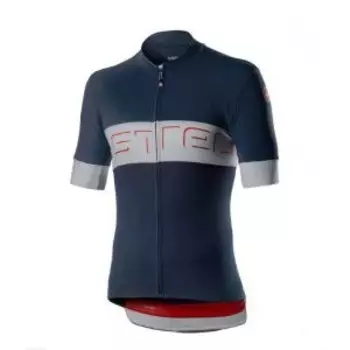 Майка короткий рукав Castelli Prologo VI, Серый/красный, 4519015