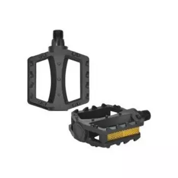 Педали Juchuang 12мм ось, пластик, для детских велосипедов, черные, MX-P620