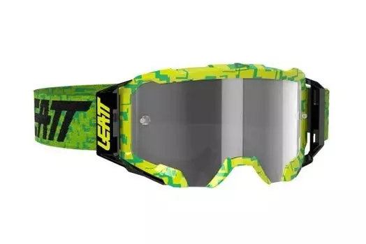 Маска велосипедная Leatt Velocity 5.5 Neon Lime/Light Grey, 8020001050