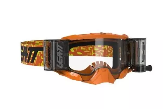 Маска велосипедная Leatt Velocity 6.5 Roll-Off Neon Orange Clear, 8020001085