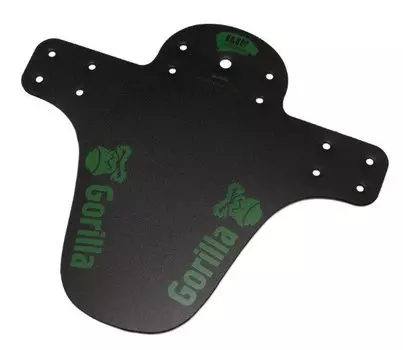 Мини-крыло велосипедное Gorilla короткое, зеленая графика, черный, IP-GS-GRE