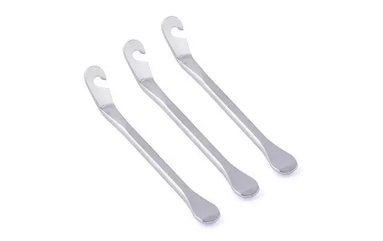 Монтажки TRIX, для демонтажа покрышек, комплект 3 шт, сталь, серебристые, TL-TX-720-А-SL