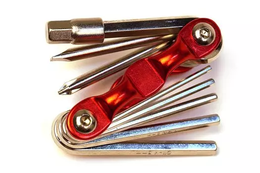 Мультитул велосипедный KENLI 9 в 1, 7 шестигранников+2 отвертки, KL-9833B