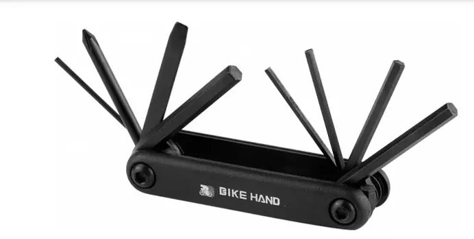 Мультитул Bike Hand YC-270, складной, 8 ключей, чёрный, 230034