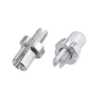 Натяжитель троса тормоза TRIX, M7х16 мм, алюминиевый, серебристый, KY-401 Y silver