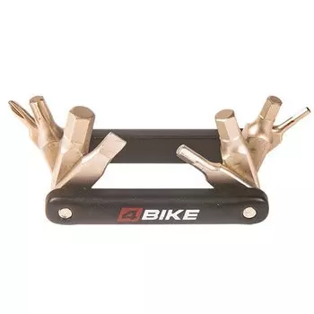Мультитул складной 4BIKE FF-1308, 8 в 1, CR-V сплав, шестигранники 2/3/4/5/6/ м, отвертка +/-, Т25, ARV000412
