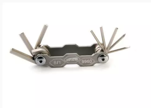 Мультитул Super B 9960, шестигранники 2/2,5/3/4/5/6 мм, 2 отвертки, RSPB99600001