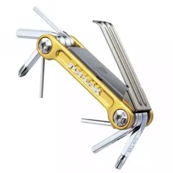 Мультитул TOPEAK Mini 9 Pro, с чехлом, золотой, TT2537GD