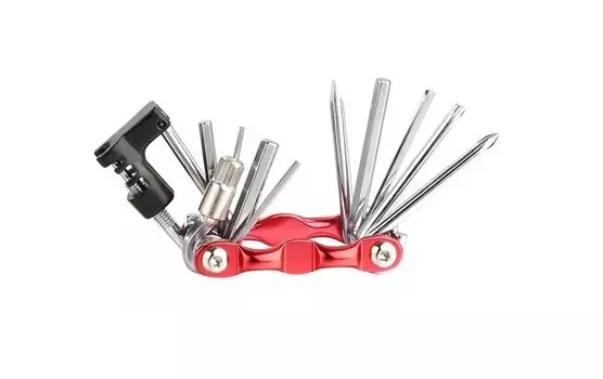 Мультитул TRIX, ключи шестигранные, 2/2.5/3/4/5/6/8 мм, 3 отвертки, выжимка цепи, монтажка, TL-TX-835-D-0