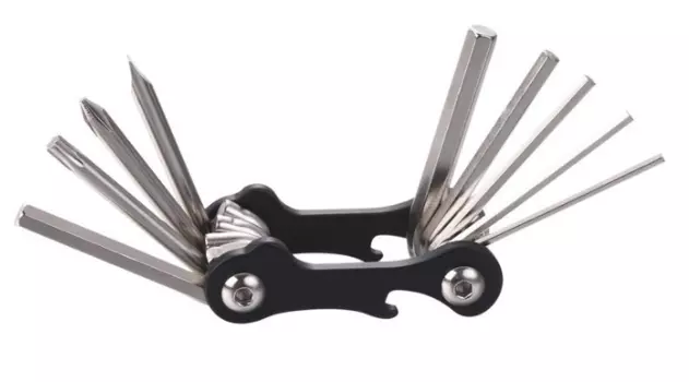 Мультитул велосипедный Kenli,10 функций: шестигранники, отвертки, открывалка для бутылок, KL-9834A