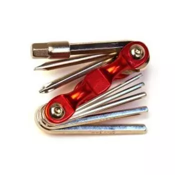 Мультитул велосипедный KENLI 9 в 1, 7 шестигранников+2 отвертки, KL-9833B