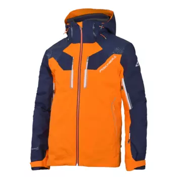 Мужская куртка FISCHER Hans Knauss, сине-оранжевая, 2017/18