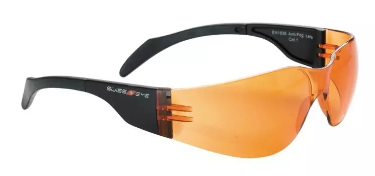 Очки велосипедные SWISSEYE Outbreak S, спортивные, оправа чёрная, линзы оранжевые, 14044