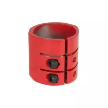 Хомут рулевой стойки TRIX, для самоката, 34 мм, 2 болта, алюминий, красный, red