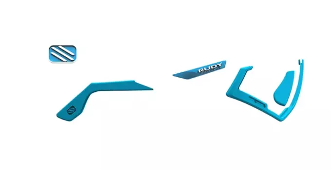 Набор для велоочков Rudy Project DEFENDER, дужки+переносицы+бампер, Azur-White/Azur, AC210144A