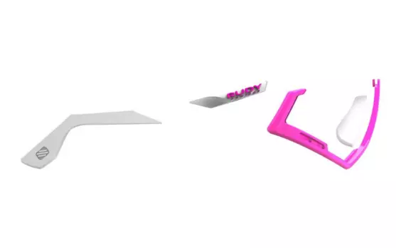 Набор (дужки+переносицы+бампер) Rudy Project, для очков DEFENDER, White-Fuxia/White, AC210143A