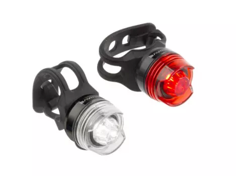 Набор фонарей велосипедных M-Wave Apollon Mini A, на батарейках, 3 функции, 220565