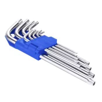 Набор Г-образных ключей TORX Kenli, 9 штук, CrV, KL-9705T