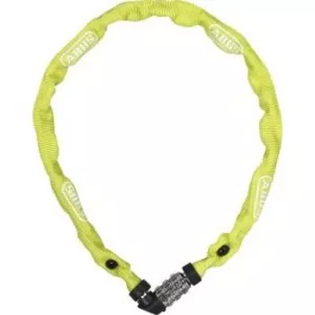 Велозамок ABUS Web 1200/60см, цепь, 4мм, ключ, класс защиты 3/15, 200гр, лаймовый, 05-0056340